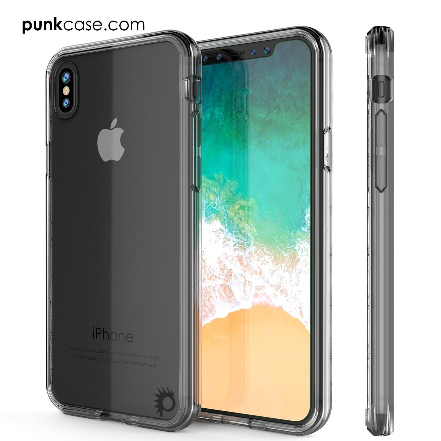 Capa de iPhone XS Max, PUNKcase [Série Lucid 2.0] [Ajuste Slim] Estojo Protetor [Transparente]