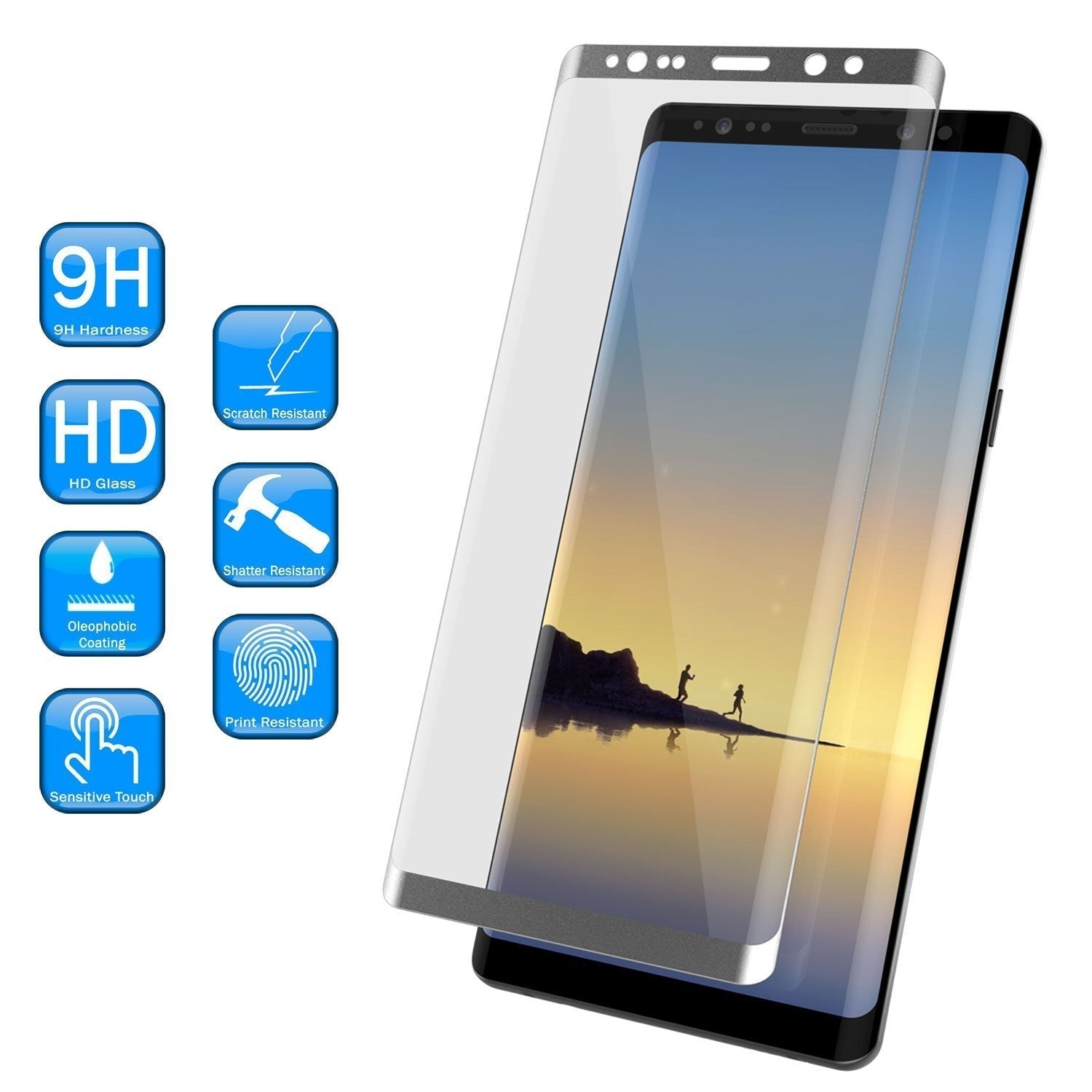 Galaxy Note 10+ Plus Black Punkcase Glass SHIELD Protetor de Tela de Vidro Temperado 0,33mm de Espessura 9H Glass