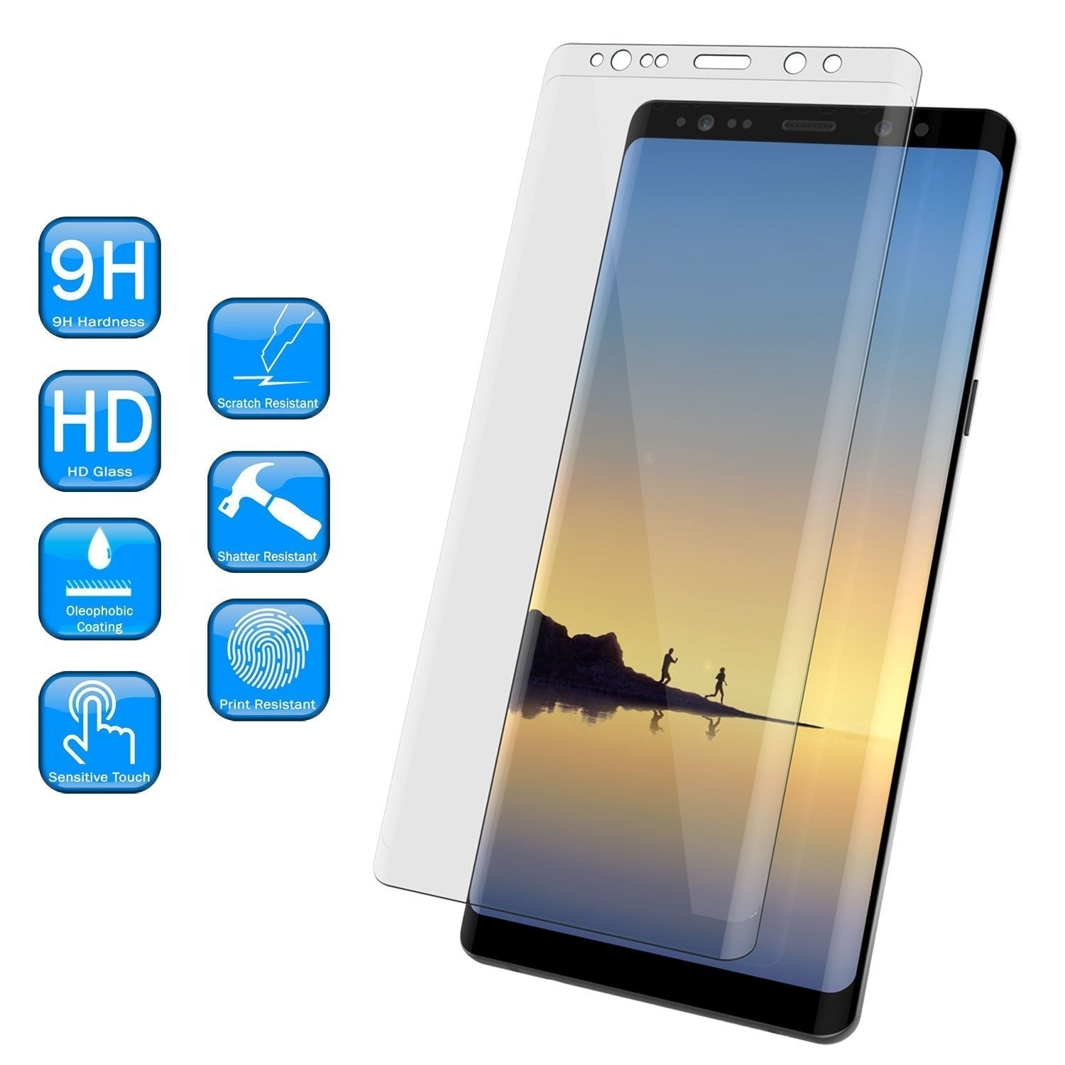 Galaxy Note 10+ Plus Black Punkcase Glass SHIELD Protetor de Tela de Vidro Temperado 0,33mm de Espessura 9H Glass