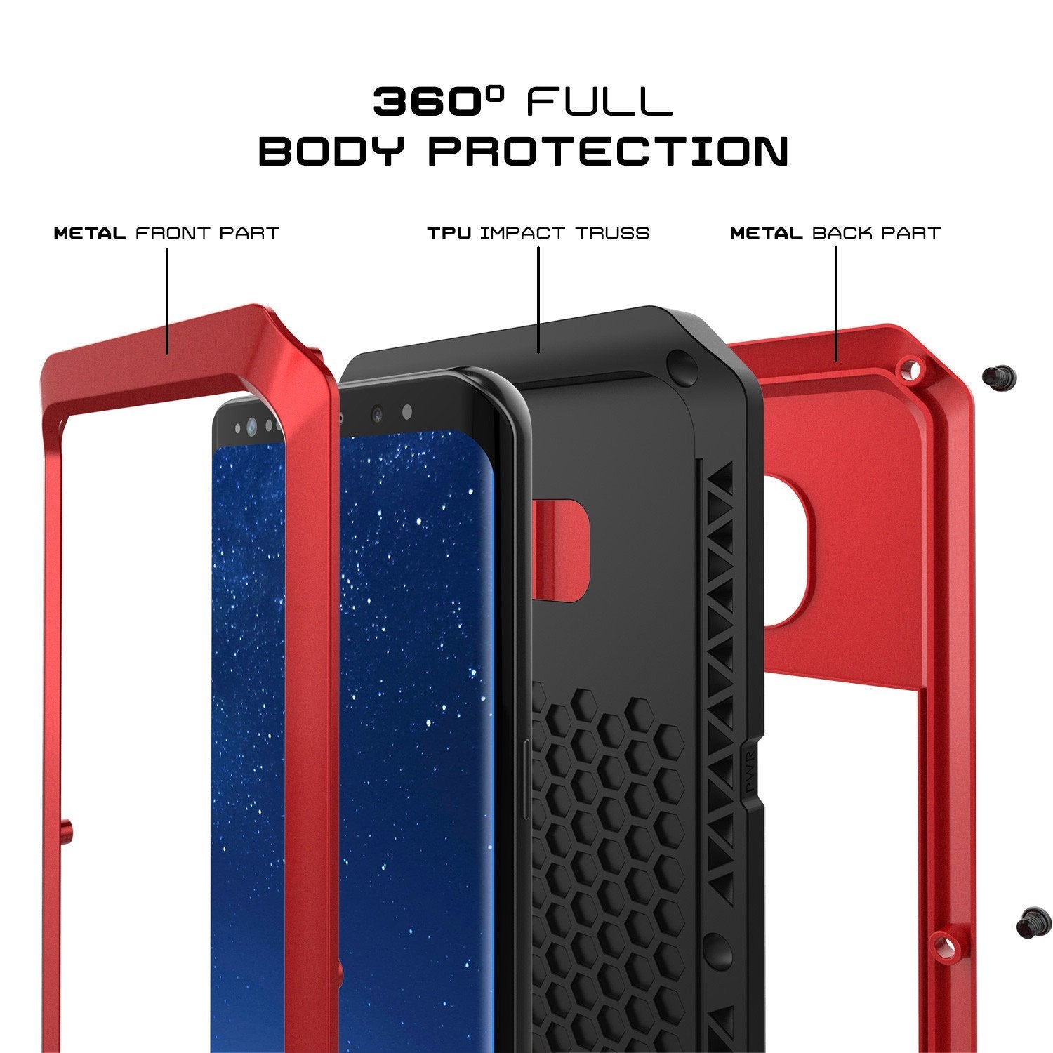 Capinha PUNKCASE S8+ Plus METALLICA [Vermelho]