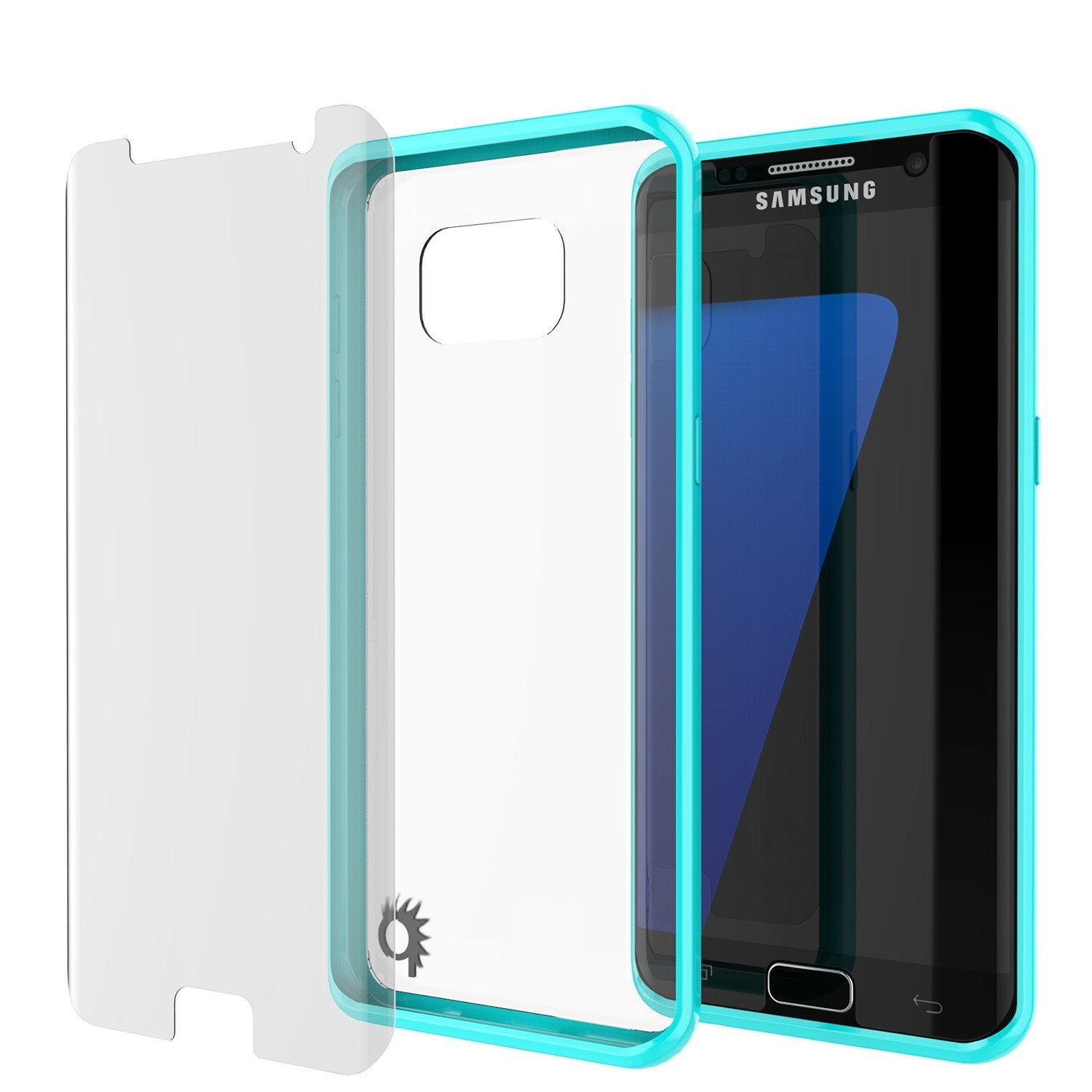 Capa S7 Edge Punkcase® LUCID 2.0 Série Teal c/ Protetor de Tela PUNK SHIELD | Ajuste Ultra