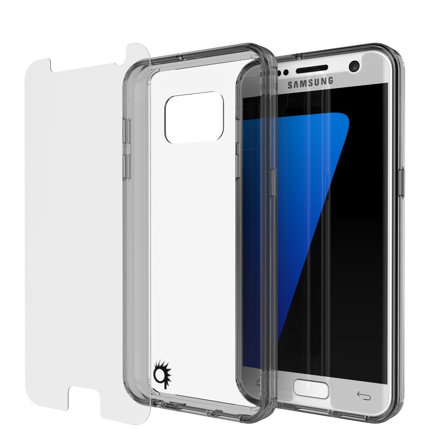 S7 Case Punkcase® LUCID 2.0 Crystal Black Series w/ PUNK SHIELD Glass Screen Protector | Ultra Fit (Color in image: crystal pink)