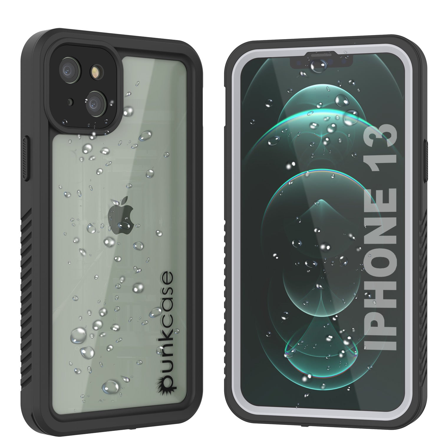 Capa à prova d'água para iPhone 13, Punkcase [Série Extrema] Capa de Armadura com Protetor de Tela Integrado [Branco]