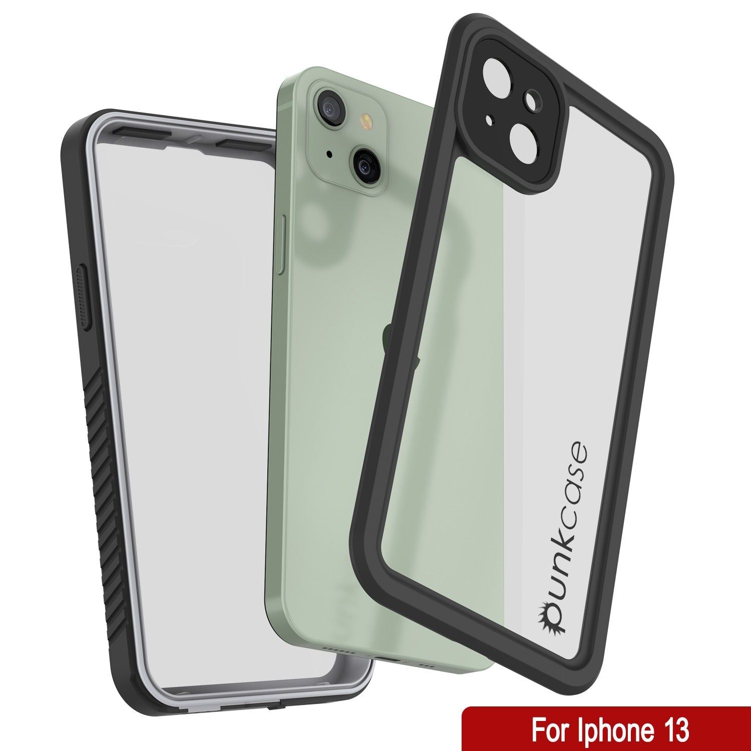 Capa à prova d'água para iPhone 13, Punkcase [Série Extrema] Capa de Armadura com Protetor de Tela Integrado [Branco]