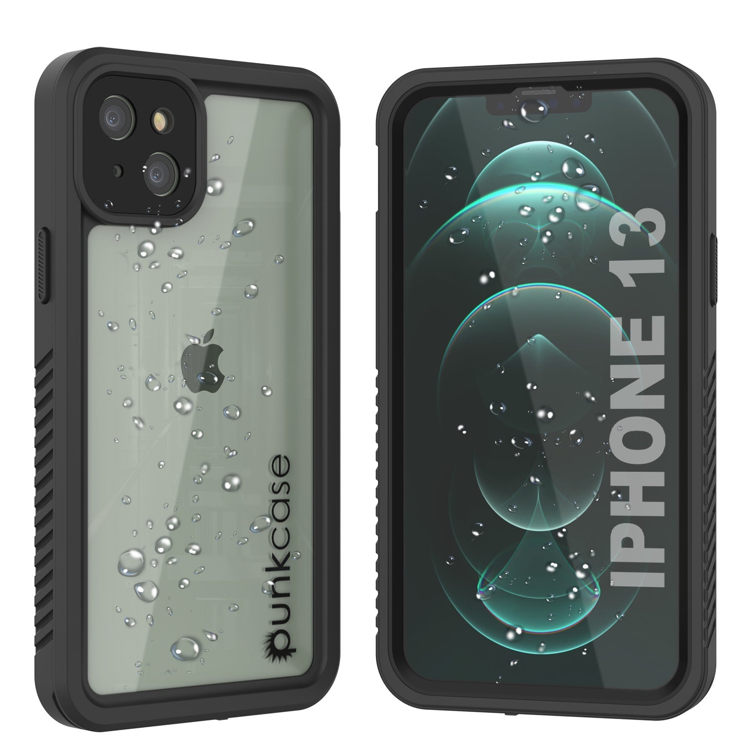 Capa à prova d'água para iPhone 13, Punkcase [Série Extrema] Capa Blindada com Protetor de Tela Embutido [Preto]