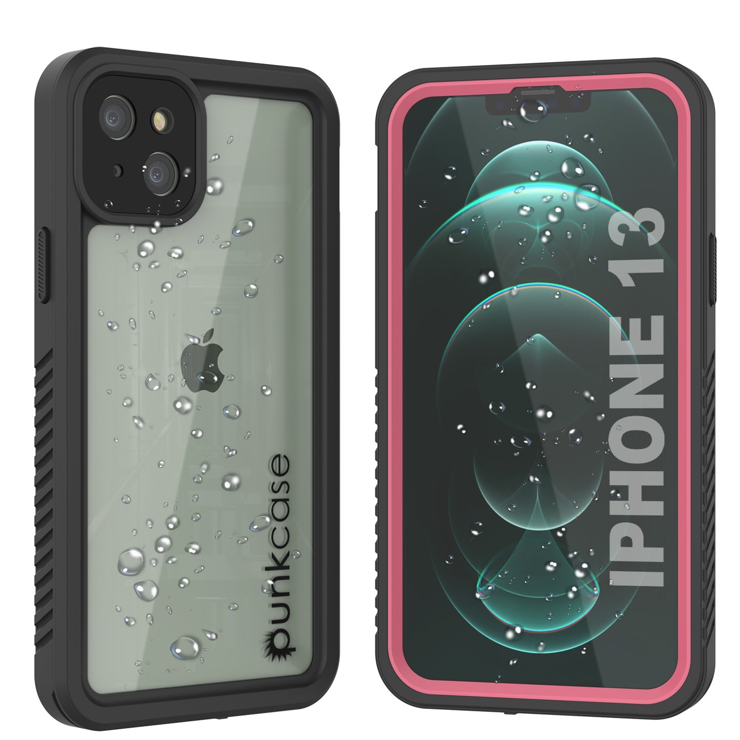 Capa à Prova d'Água para iPhone 13, Punkcase [Série Extreme] Capa de Armadura com Protetor de Tela Incorporado [Rosa]