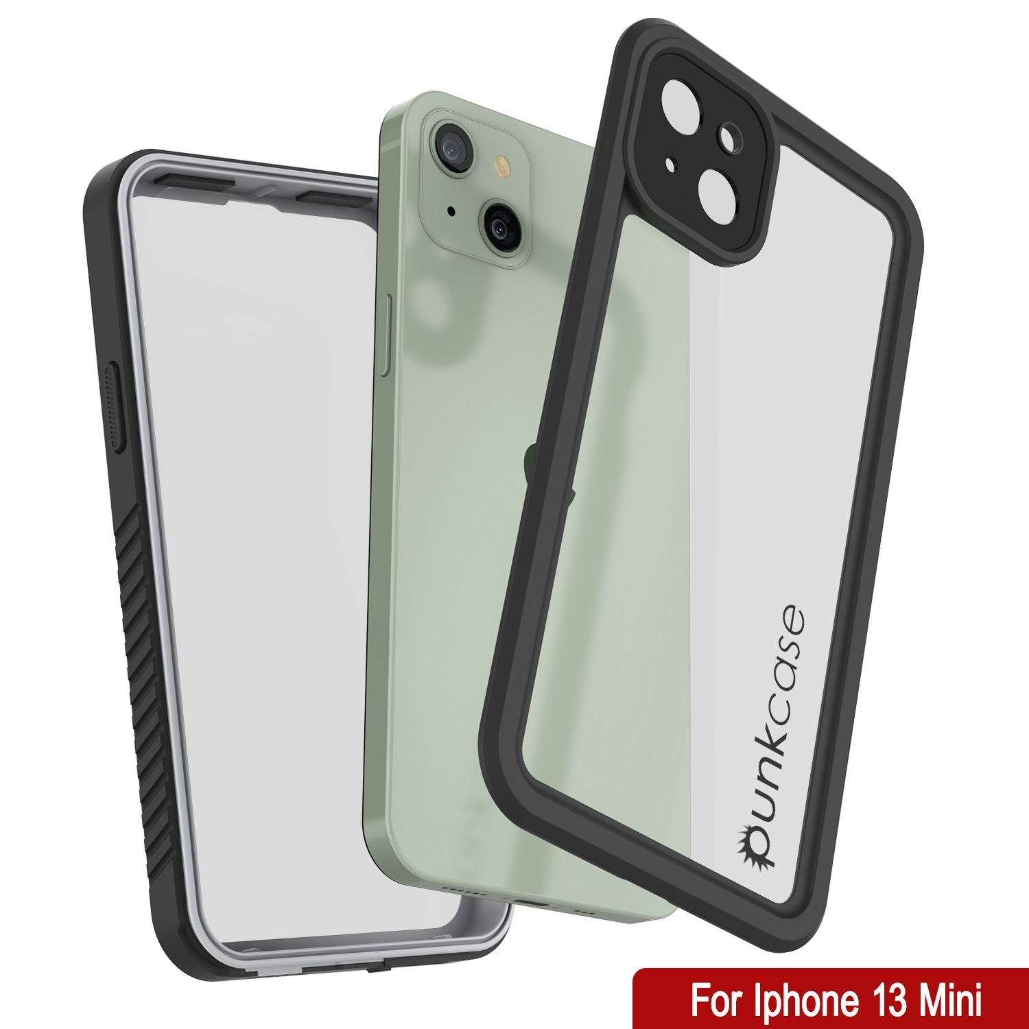 Capa à prova d'água para iPhone 13 Mini, Punkcase [Série Extreme] Capa de Armadura com Protetor de Tela Embutido [Branco]