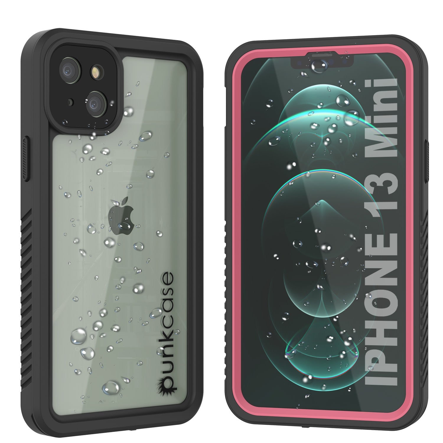 Capa à prova d'água para iPhone 13 Mini, Punkcase [Série Extrema] Capa Armadura com Protetor de Tela Incorporado [Cor-de-rosa]