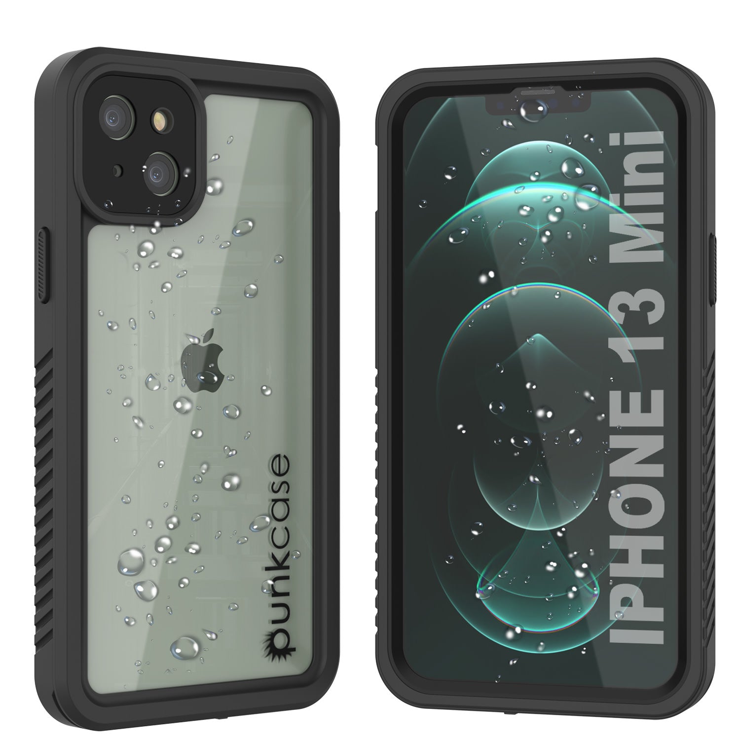 Capa à prova d'água para iPhone 13 Mini, Punkcase [Série Extrema] Capa de Armadura com Protetor de Tela Embutido [Preto]
