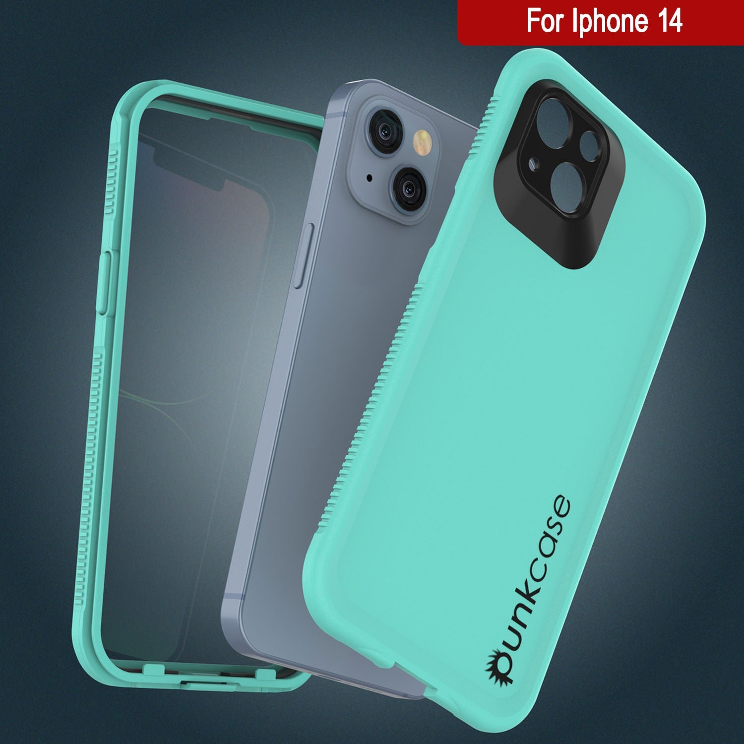 Capa à Prova d'Água Punkcase para iPhone 14 [Série Aqua] Cobertura de Armadura [Azul]