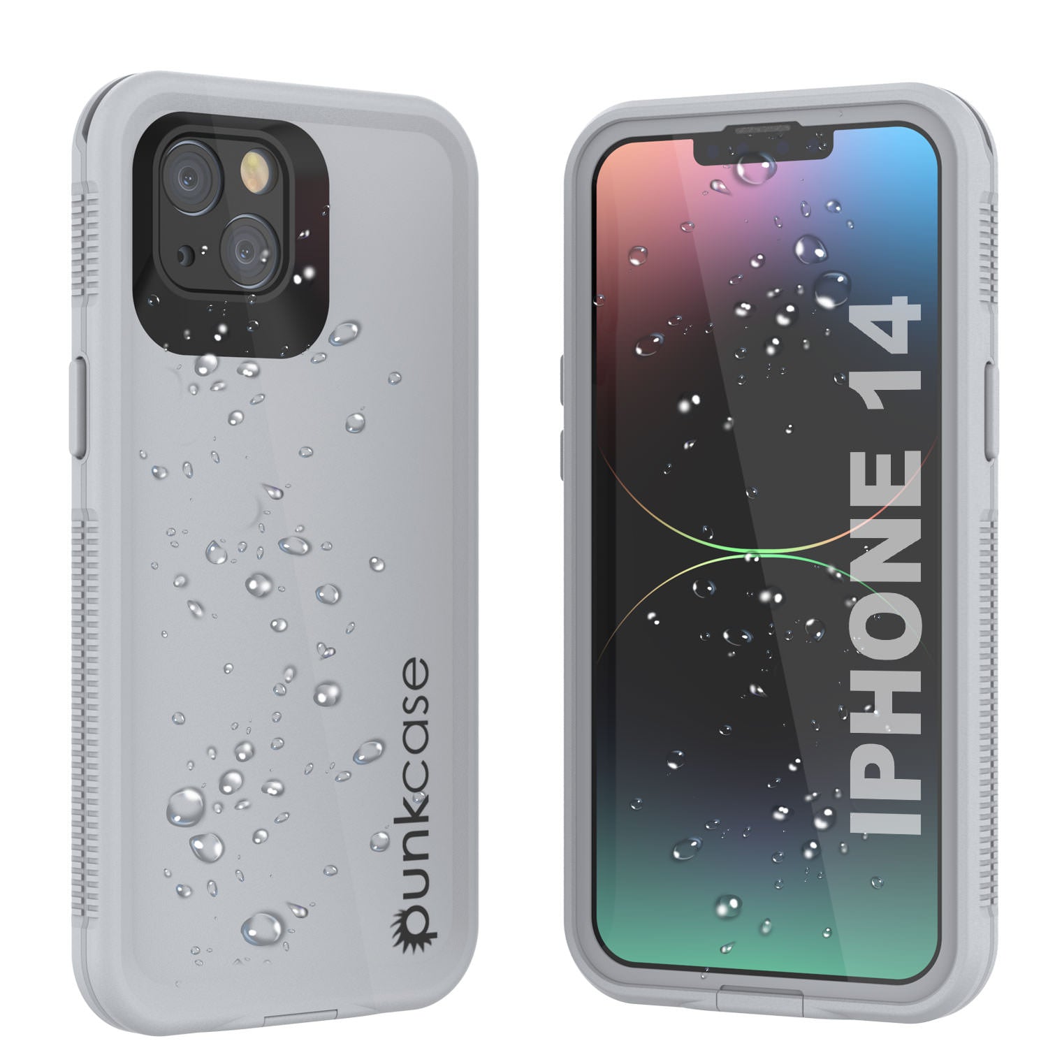 Capa à prova d'água Punkcase para iPhone 14 [Série Aqua] Capa de armadura [Branca]