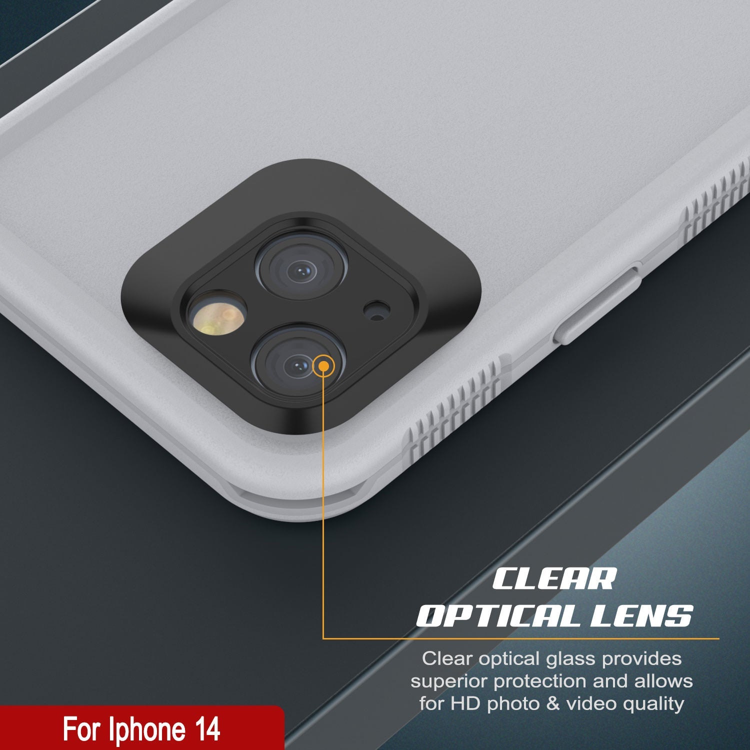 Capa à prova d'água Punkcase para iPhone 14 [Série Aqua] Capa de armadura [Branca]