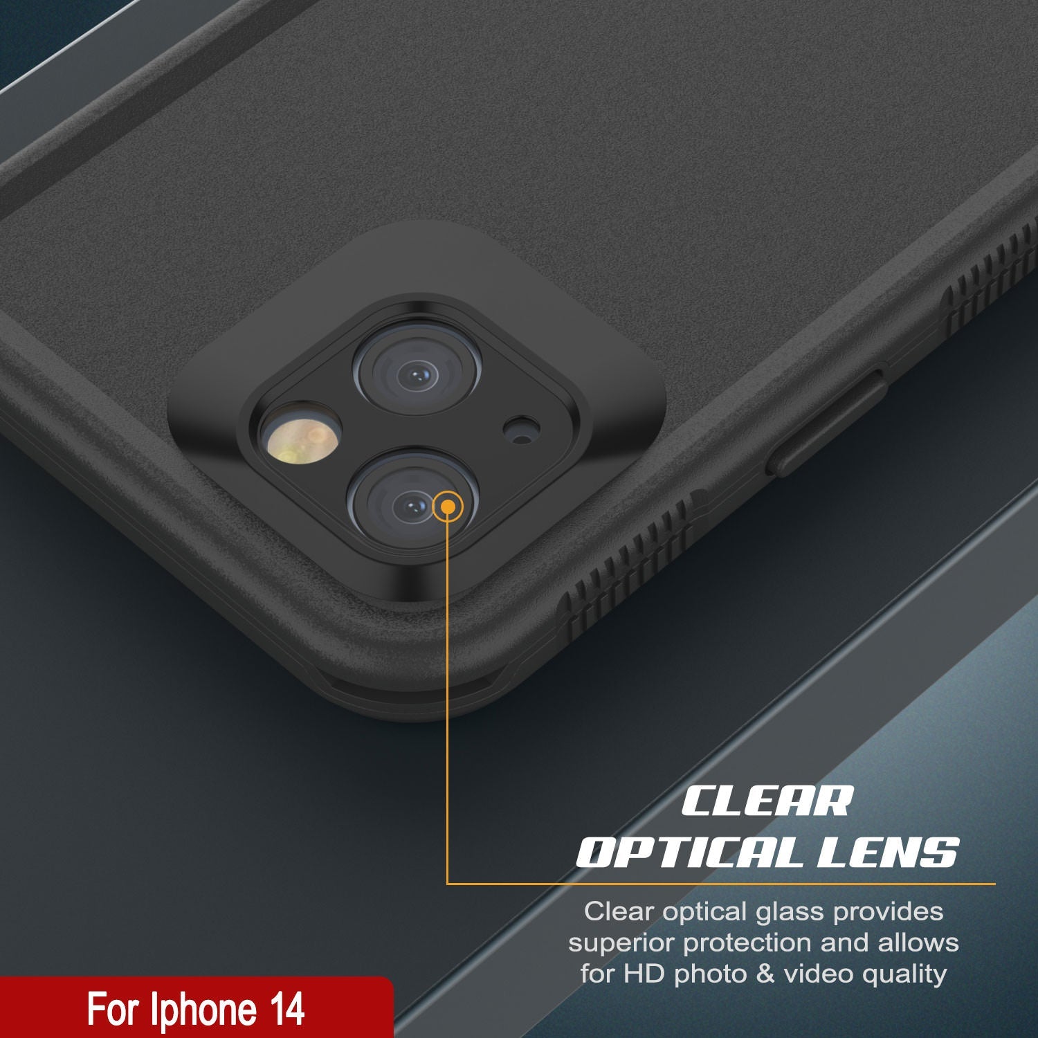 Capa à prova d'água Punkcase iPhone 14 [série Aqua] Armadura [Preto]