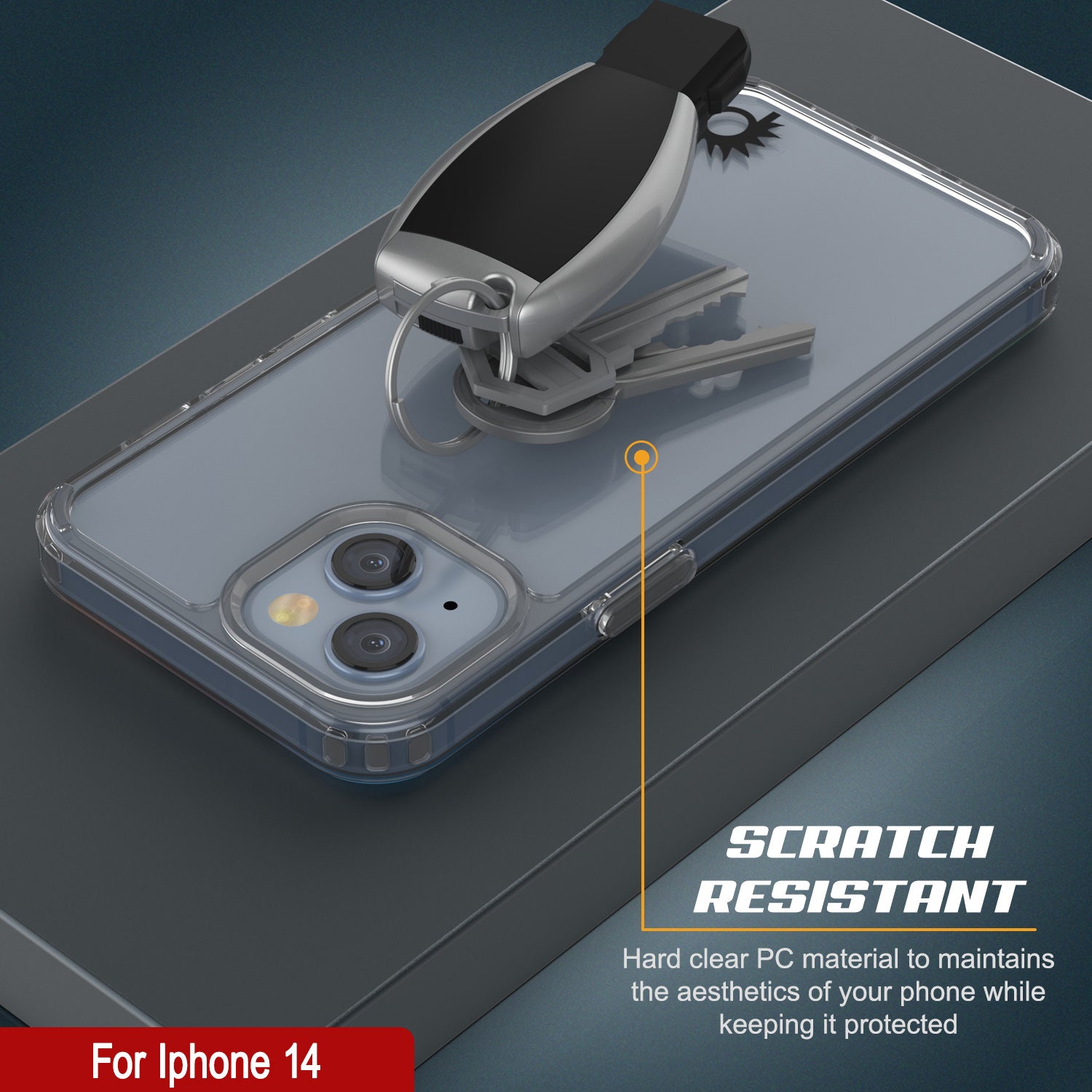 Capa iPhone 14 Punkcase® LUCID 2.0 Série Clear com Protetor de Tela PUNK SHIELD | Ajuste Ultra