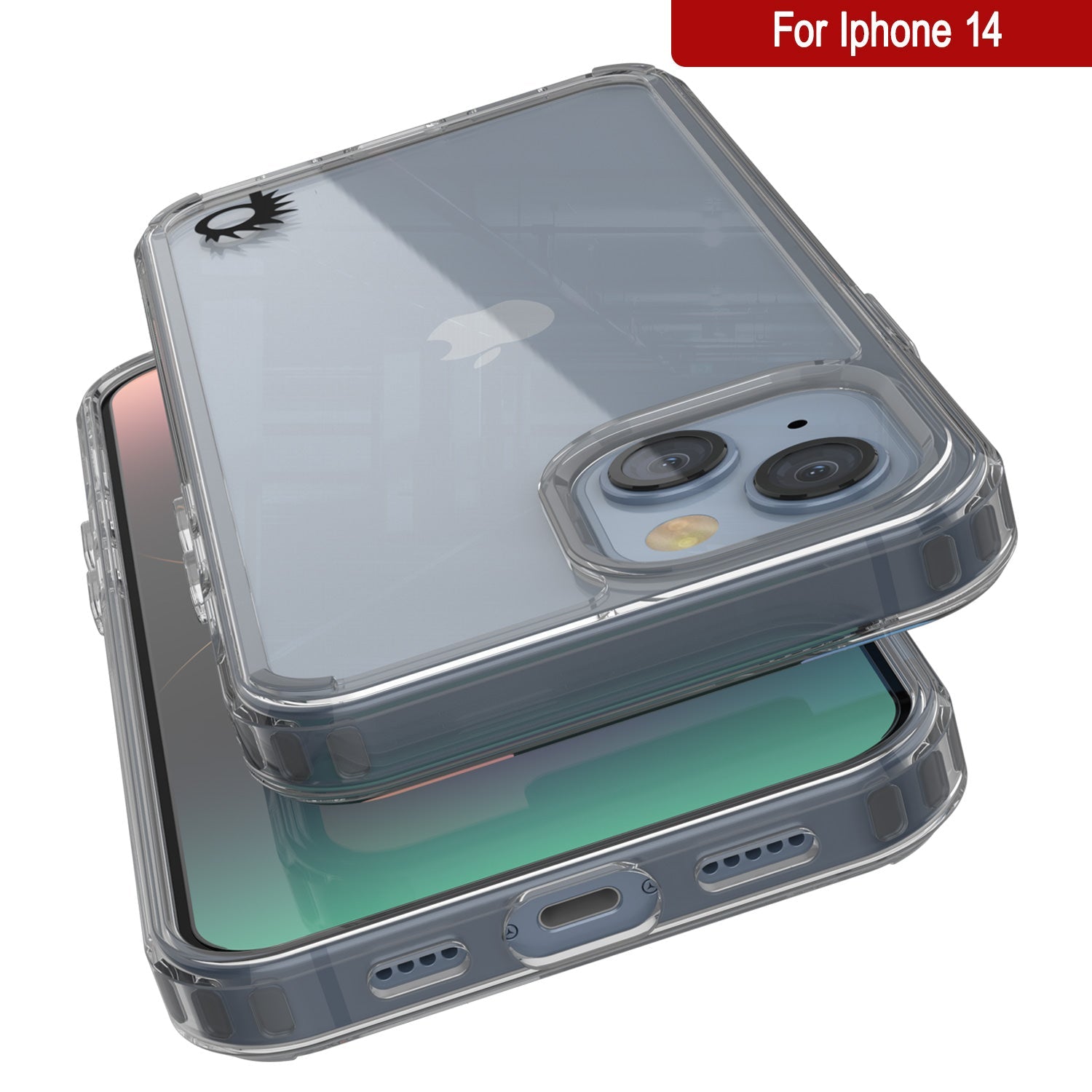 Capa iPhone 14 Punkcase® LUCID 2.0 Série Clear com Protetor de Tela PUNK SHIELD | Ajuste Ultra