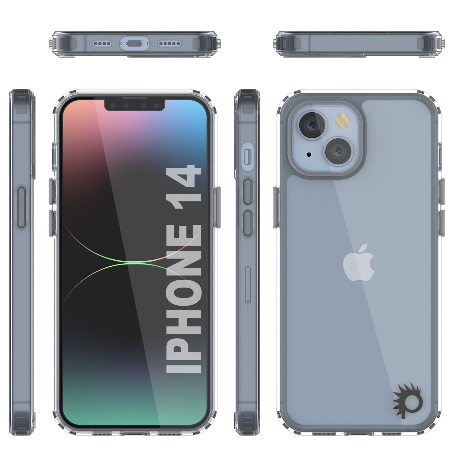 Capa iPhone 14 Punkcase® LUCID 2.0 Série Clear com Protetor de Tela PUNK SHIELD | Ajuste Ultra