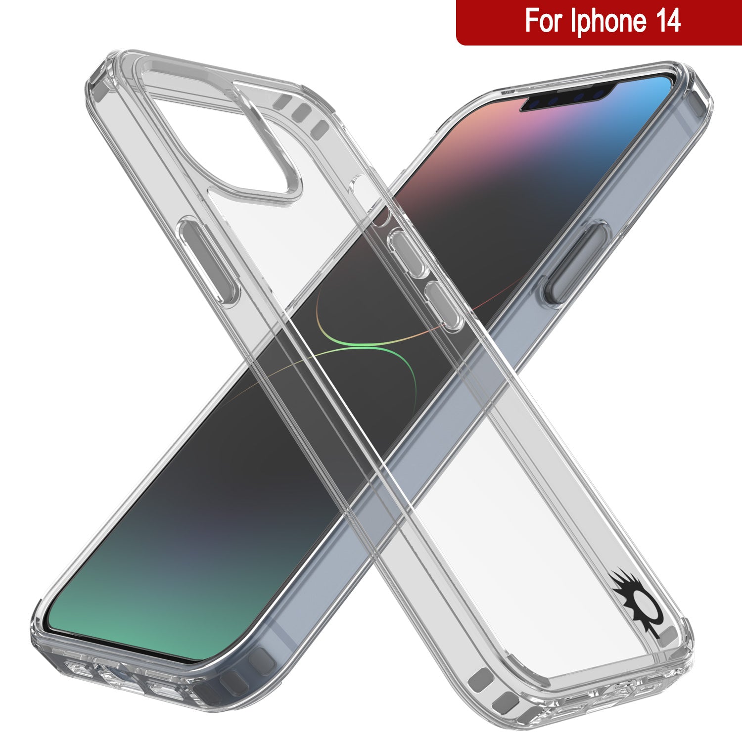Capa iPhone 14 Punkcase® LUCID 2.0 Série Clear com Protetor de Tela PUNK SHIELD | Ajuste Ultra