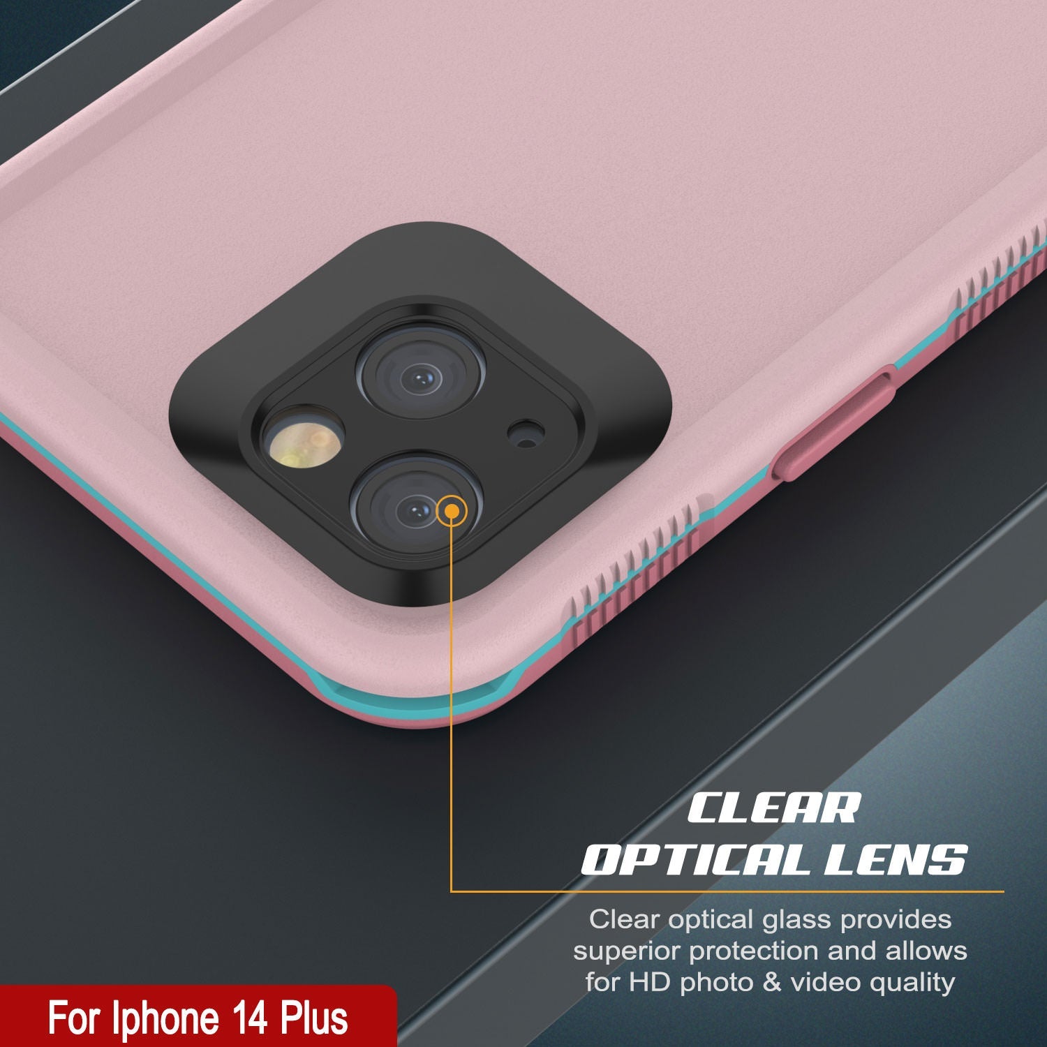 Capa à prova d'água Punkcase iPhone 14 Plus [Série Aqua] Capa protetora [Rosa]