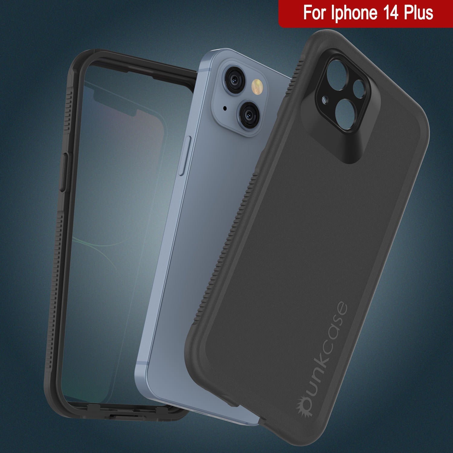 Capa à prova de água Punkcase iPhone 14 Plus [Série Aqua] Capa blindada [Preto]