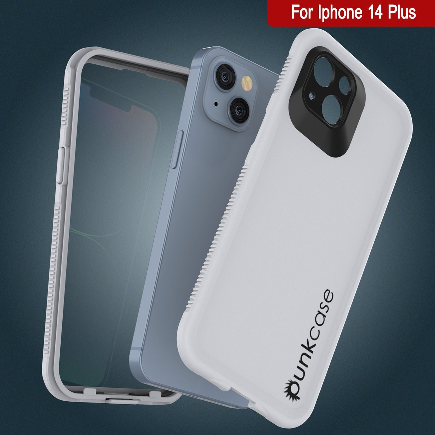 Capa à prova d'água Punkcase iPhone 14 Plus [Série Aqua] Protetora [Branca]