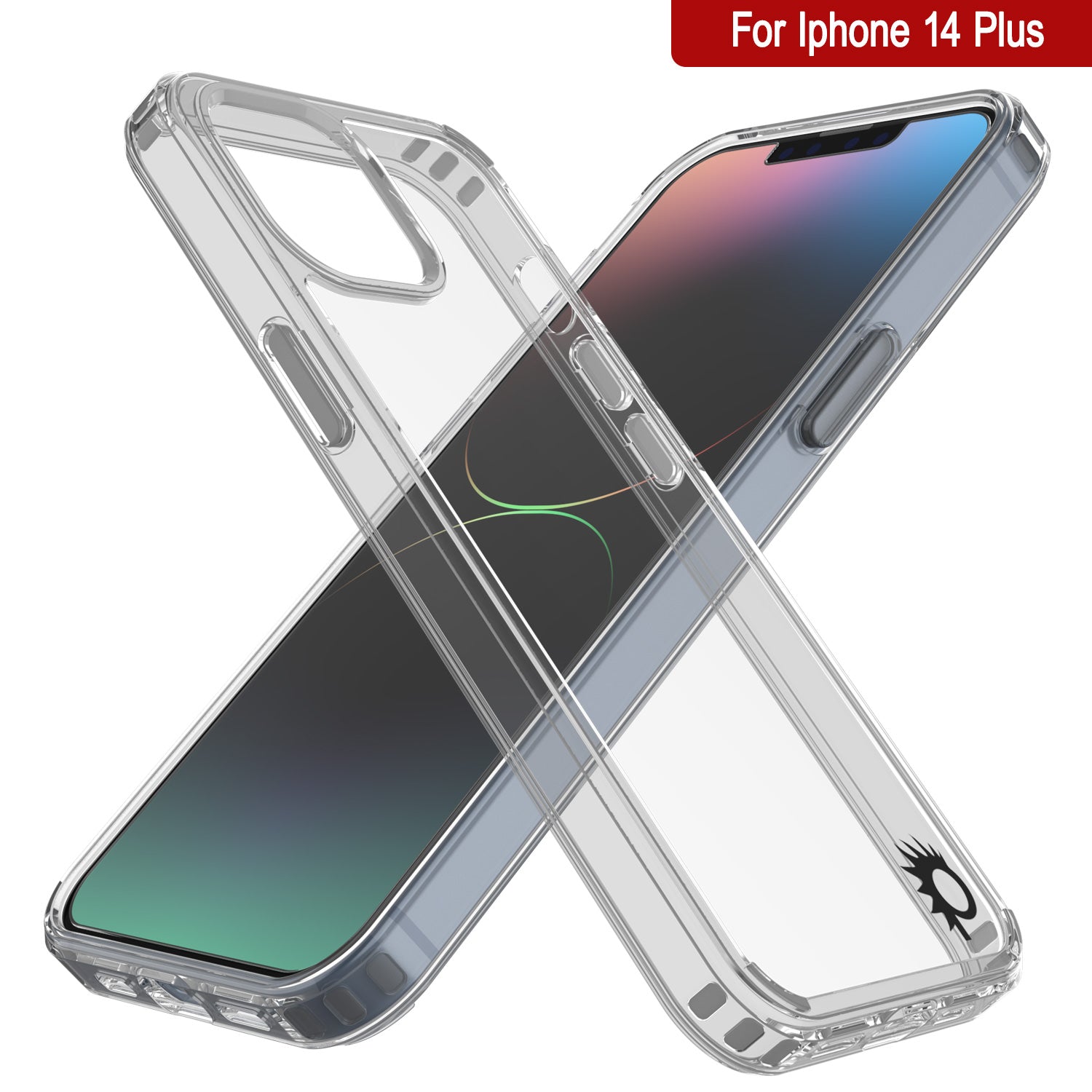 Capa para iPhone 14 Plus Punkcase® LUCID 2.0 Série Clear com Protetor de Tela PUNK SHIELD | Ultra Fit
