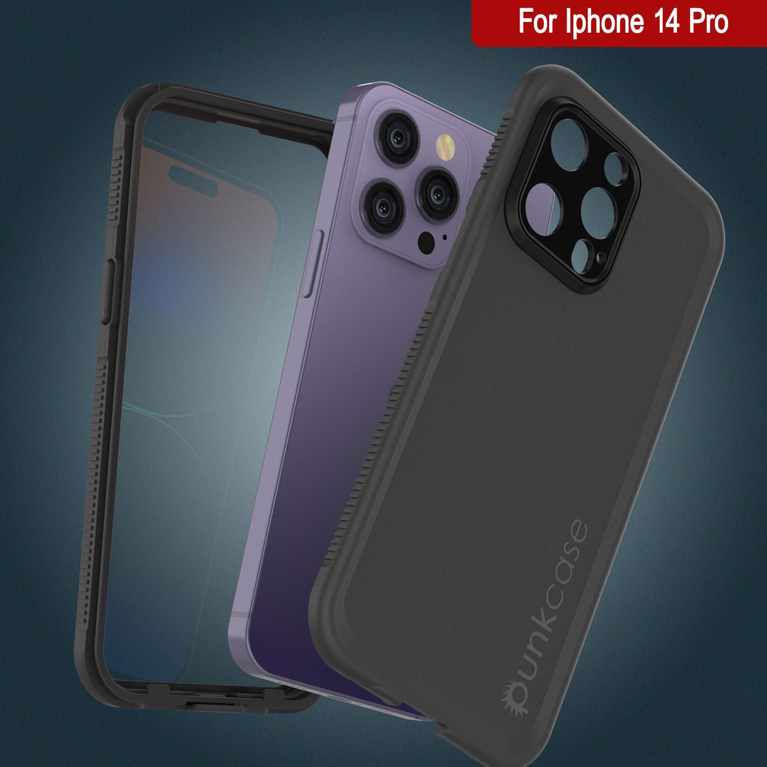 Capa à Prova de Água Punkcase iPhone 14 Pro [Série Aqua] Capa de Armadura [Preto]