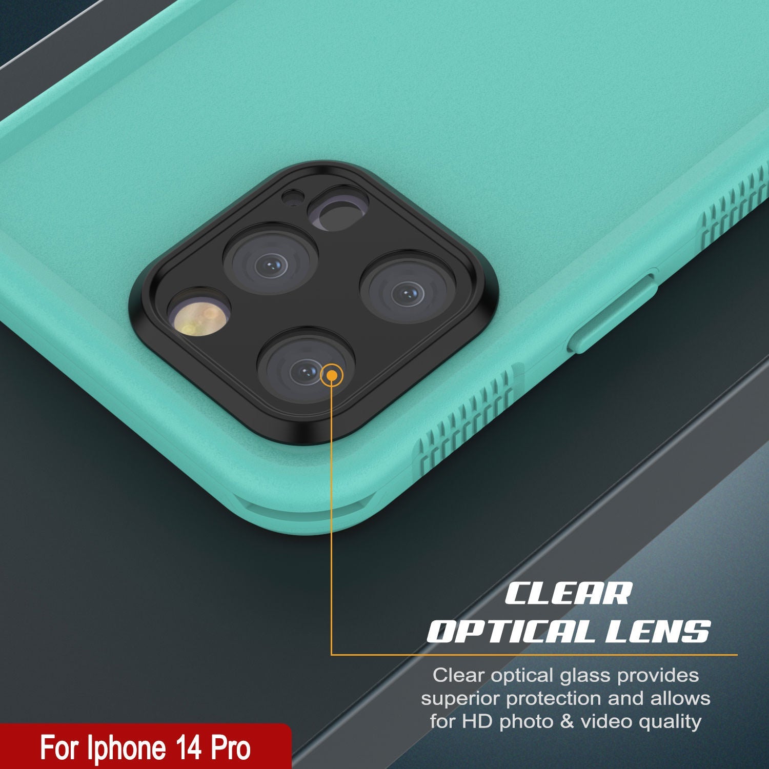 Capa à prova de água Punkcase iPhone 14 Pro [Série Aqua] Capa de armadura [Azul]