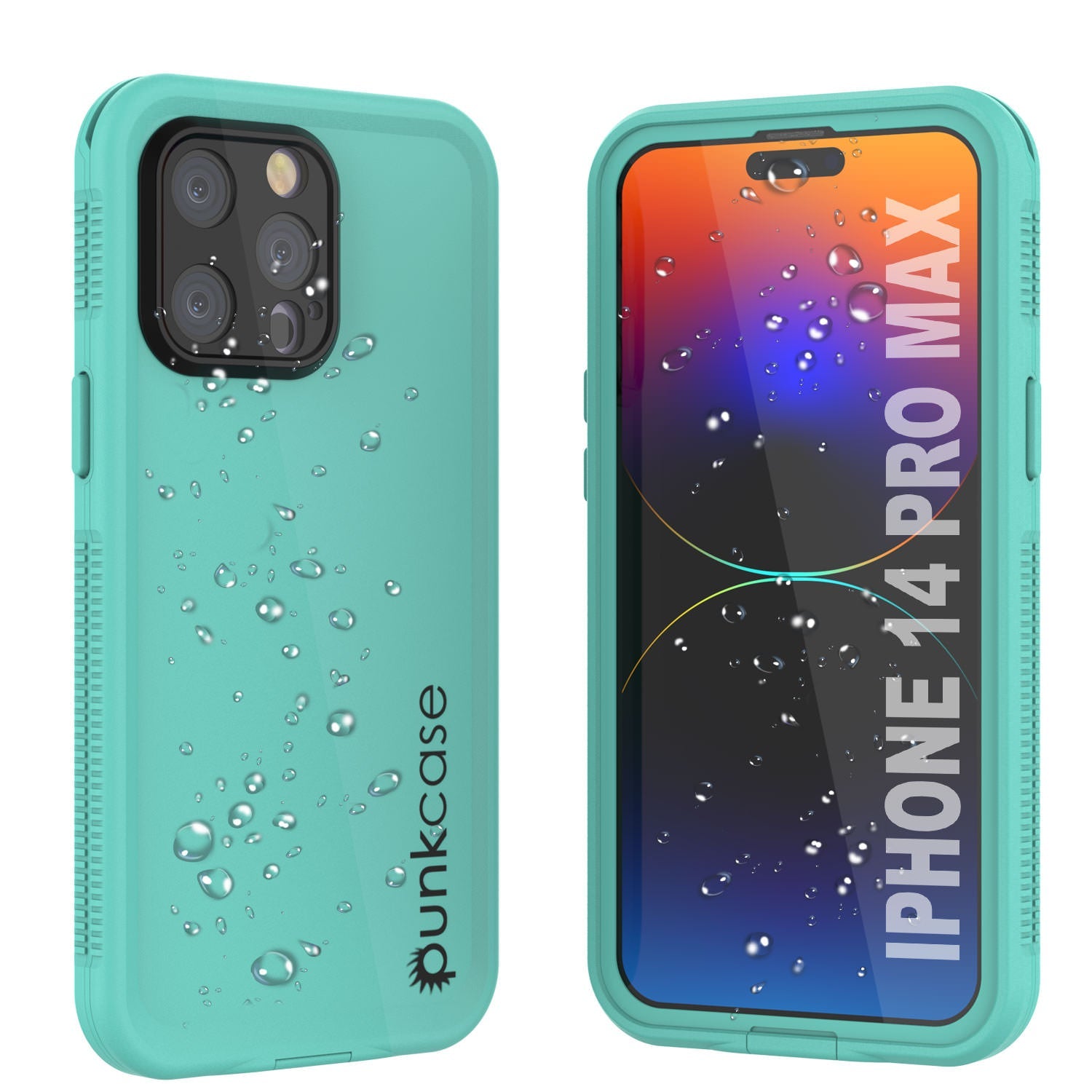 Capa à prova d'água Punkcase para iPhone 14 Pro Max [Série Aqua] Cobertura de armadura [Azul]