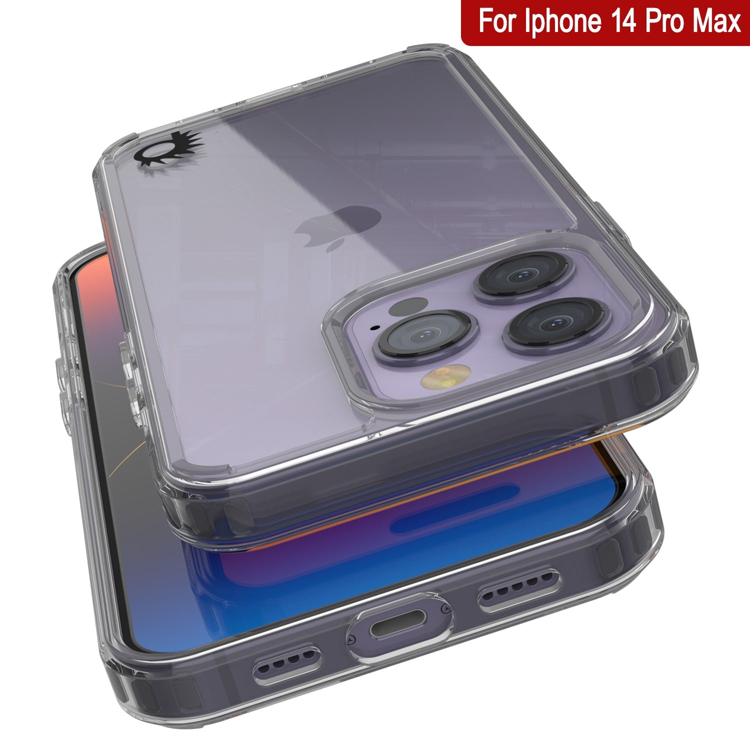 Capa iPhone 14 Pro Max Punkcase® Série Transparente LUCID 2.0 com Protetor de Tela PUNK SHIELD | Ajuste Ultra