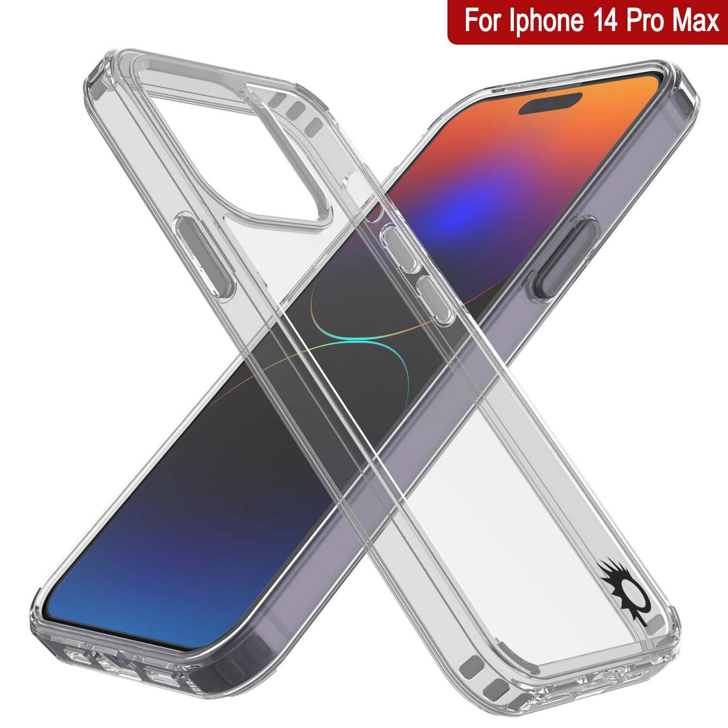 Capa iPhone 14 Pro Max Punkcase® Série Transparente LUCID 2.0 com Protetor de Tela PUNK SHIELD | Ajuste Ultra