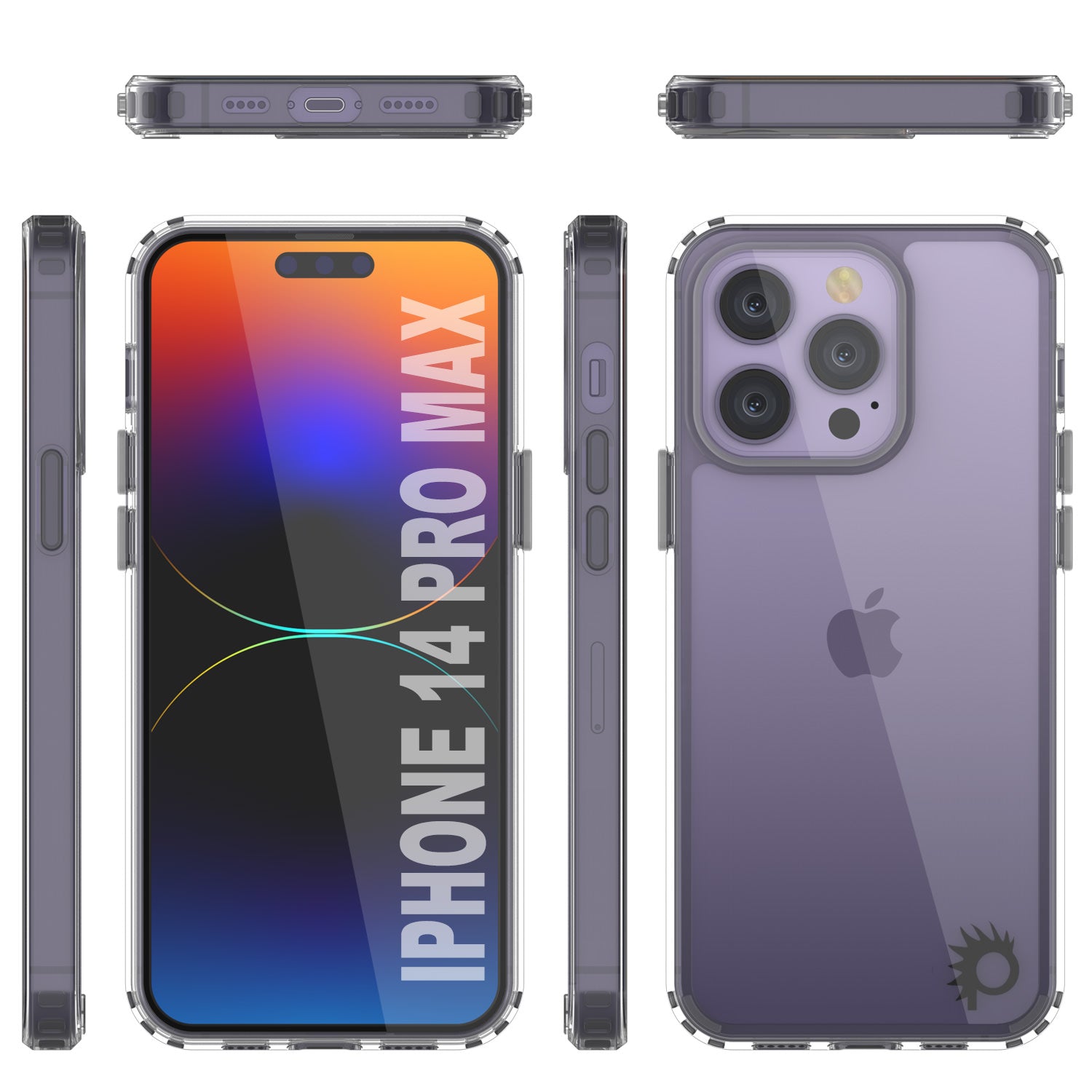 Capa iPhone 14 Pro Max Punkcase® Série Transparente LUCID 2.0 com Protetor de Tela PUNK SHIELD | Ajuste Ultra