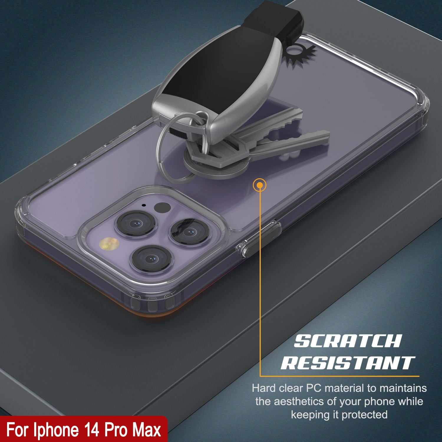 Capa iPhone 14 Pro Max Punkcase® Série Transparente LUCID 2.0 com Protetor de Tela PUNK SHIELD | Ajuste Ultra