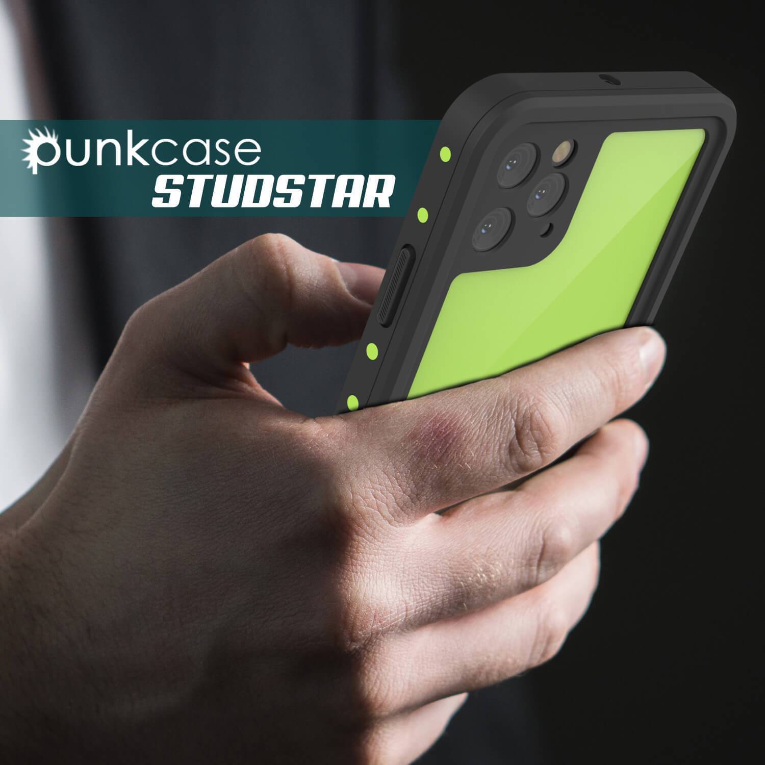 iPhone 11 Pro Capa à Prova d'Água IP68, Punkcase [Verde Claro] [Série StudStar] [Ajuste Fino] [Prova de Sujeira]