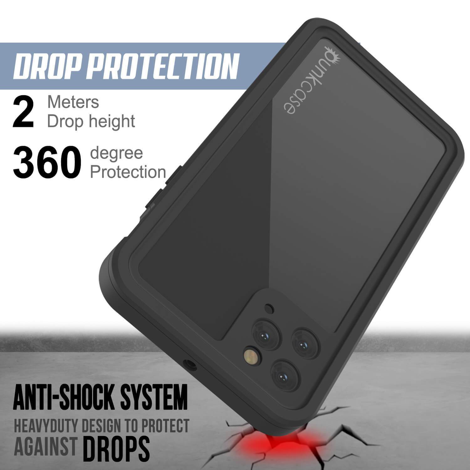 Capa à prova d'água IP68 para iPhone 11 Pro, Punkcase [Preto] [Série StudStar] [Ajuste Slim]