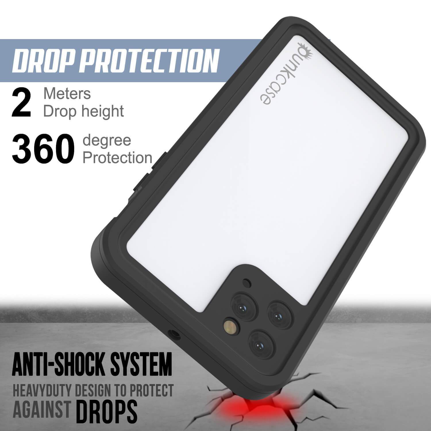 Capa resistente à água IP68 para iPhone 11 Pro Max, Punkcase [Branco] [Série StudStar] [Ajuste Slim] [Prova de sujeira]