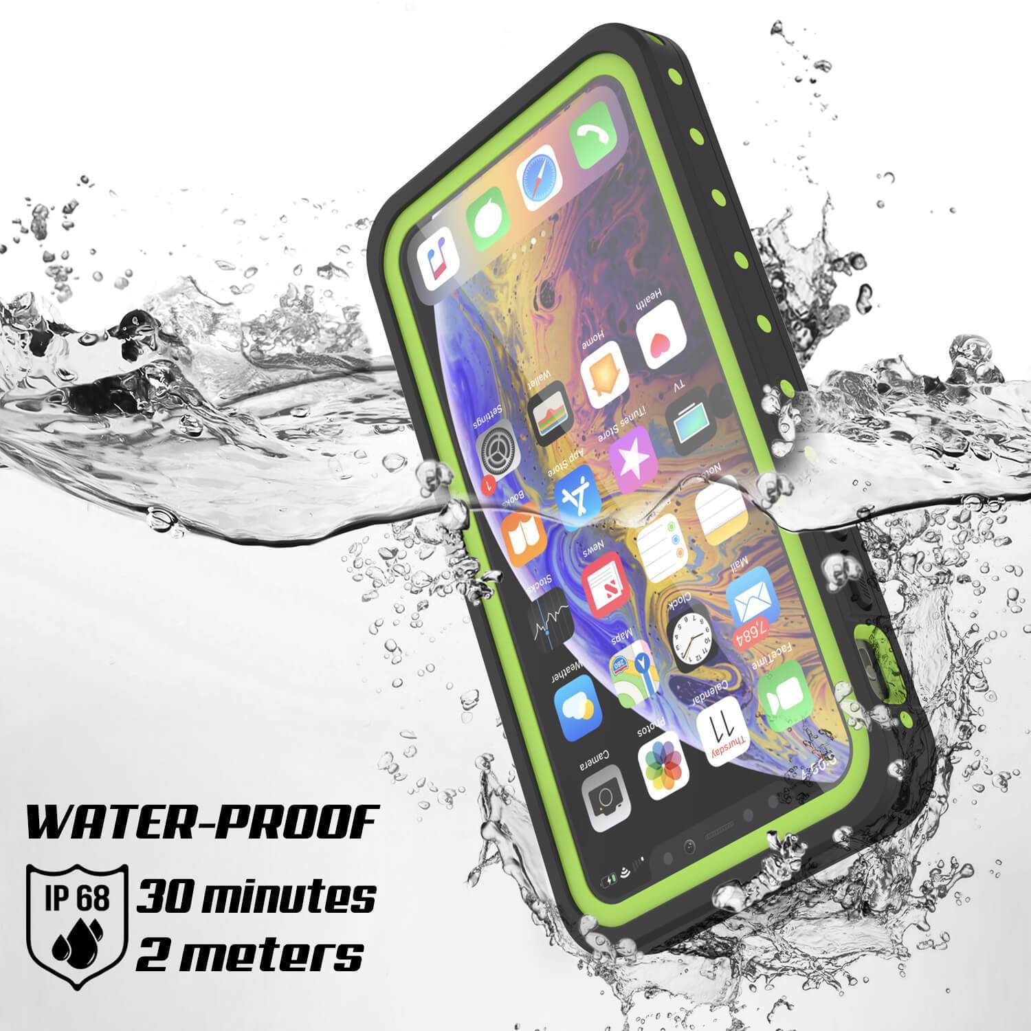 iPhone 11 Pro Capa à Prova d'Água IP68, Punkcase [Verde Claro] [Série StudStar] [Ajuste Fino] [Prova de Sujeira]