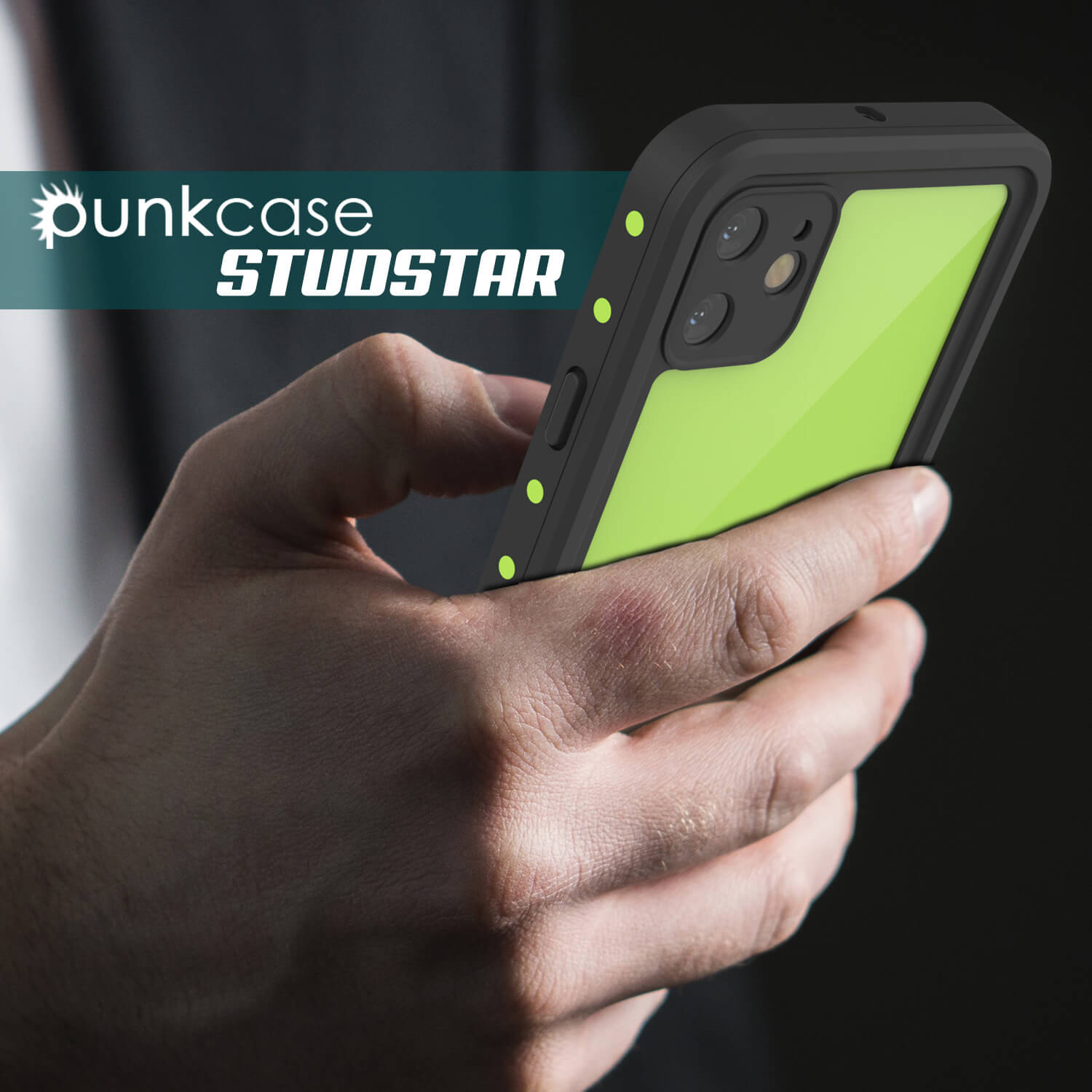 Capa à prova d'água IP68 para iPhone 11, Punkcase [Verde claro] [Série StudStar] [Ajuste fino] [A prova de sujeira]