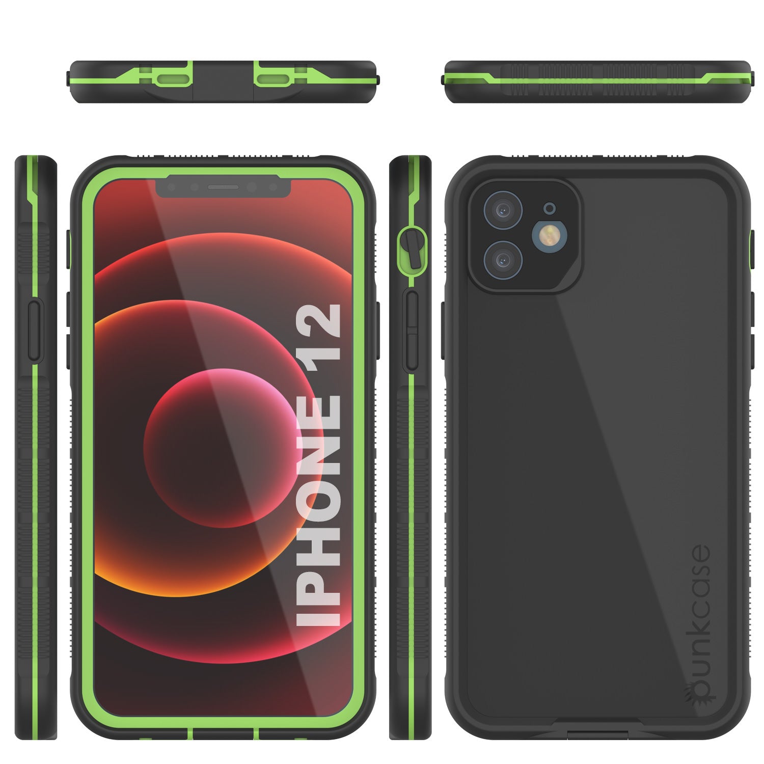 Capa à prova d'água Punkcase iPhone 13 [Série Aqua] Capa blindada [Preto]