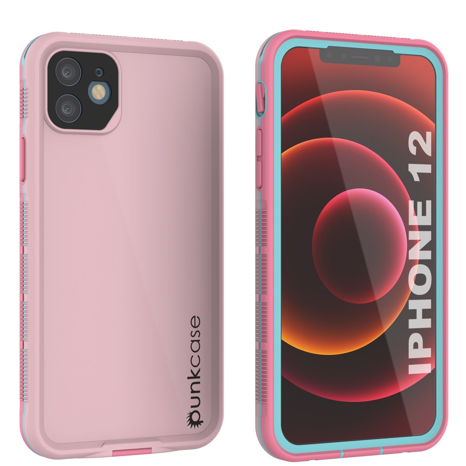 Capa impermeável Punkcase para iPhone 13 [Série Aqua] Capa blindada [Rosa]