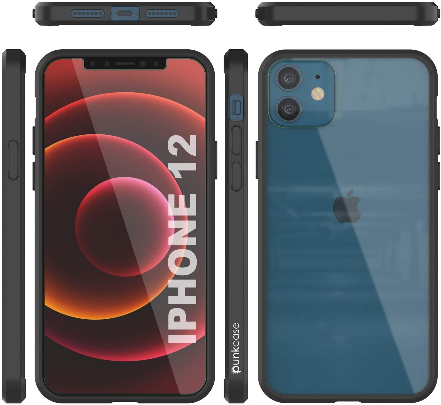 iPhone 12 Case Punkcase® LUCID 2.0 Black Series w/ PUNK SHIELD Screen Protector | Ultra Fit (Color in image: teal)