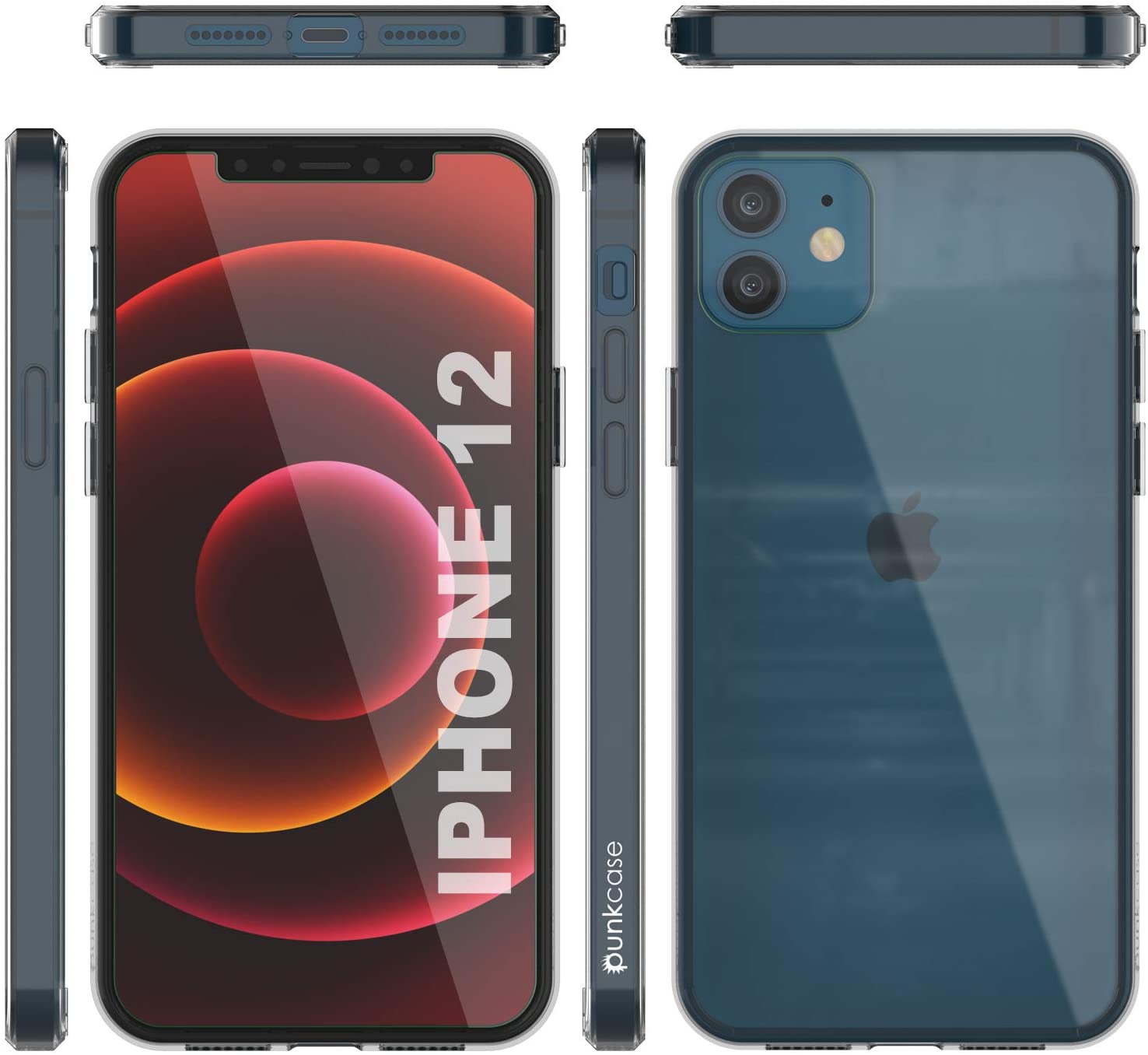 iPhone 12 Case Punkcase® LUCID 2.0 Clear Series Series w/ PUNK SHIELD Screen Protector | Ultra Fit (Color in image: white)