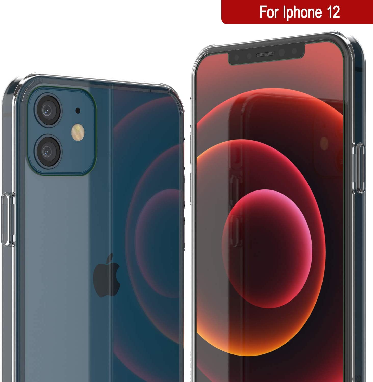 Capa para iPhone 12 Punkcase® LUCID 2.0 Série Transparente com Protetor de Tela PUNK SHIELD | Ultra Ajuste