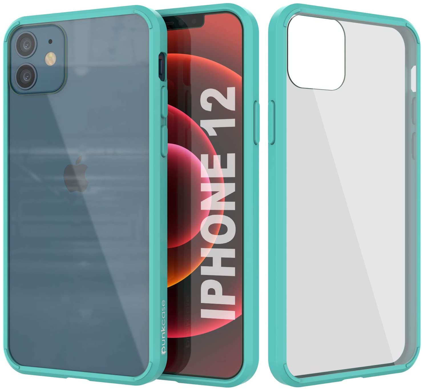 Capa iPhone 12 Punkcase® LUCID 2.0 Teal Series com Protetor de Tela PUNK SHIELD | Ultra Fit