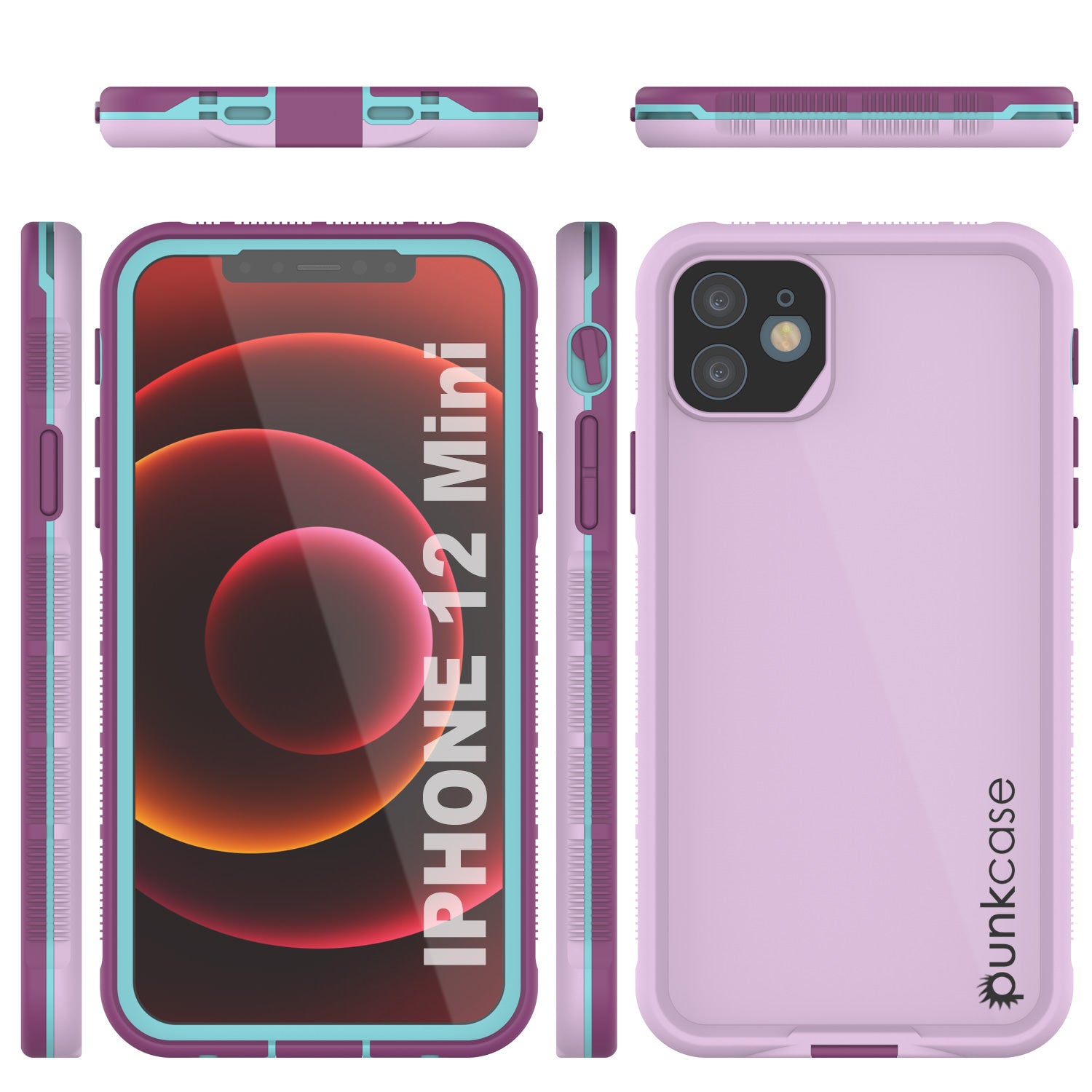 Capa à prova d'água Punkcase para iPhone 13 Mini [Série Aqua] Capa protetora [Azul]