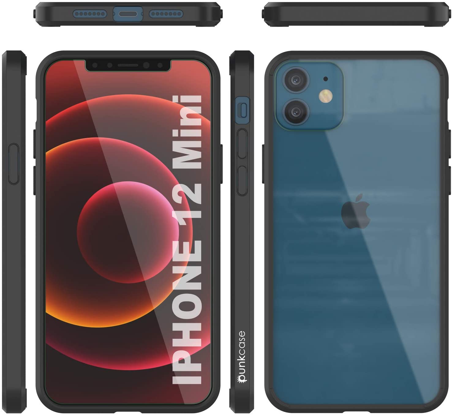 iPhone 13 Mini Case Punkcase® LUCID 2.0 Black Series w/ PUNK SHIELD Screen Protector | Ultra Fit