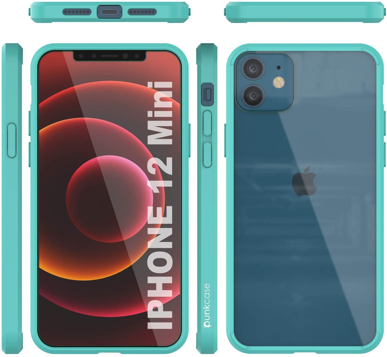 iPhone 13 Mini Case Punkcase® LUCID 2.0 Teal Series w/ PUNK SHIELD Screen Protector | Ultra Fit