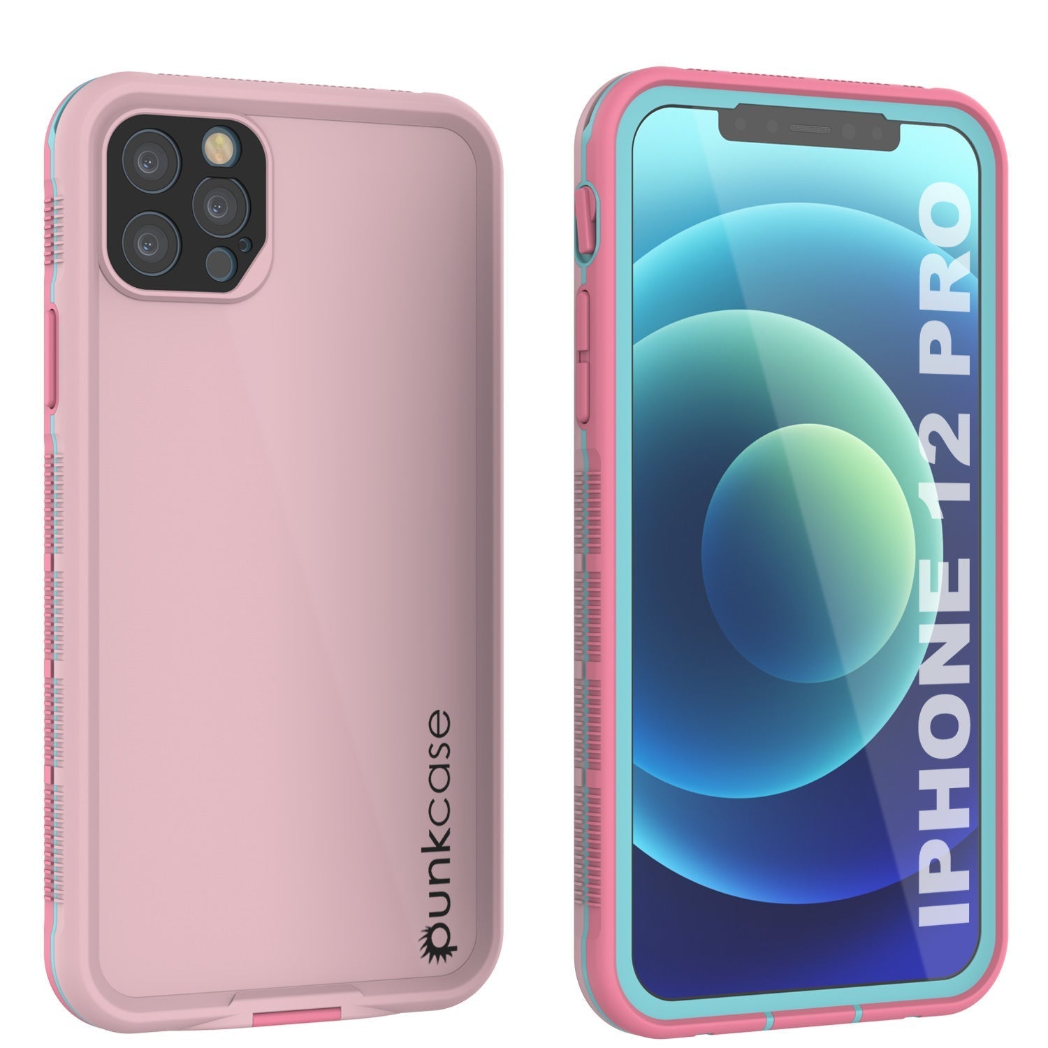Capa à prova d'água Punkcase iPhone 13 Pro [Série Aqua] Capa protetora resistente [Rosa]