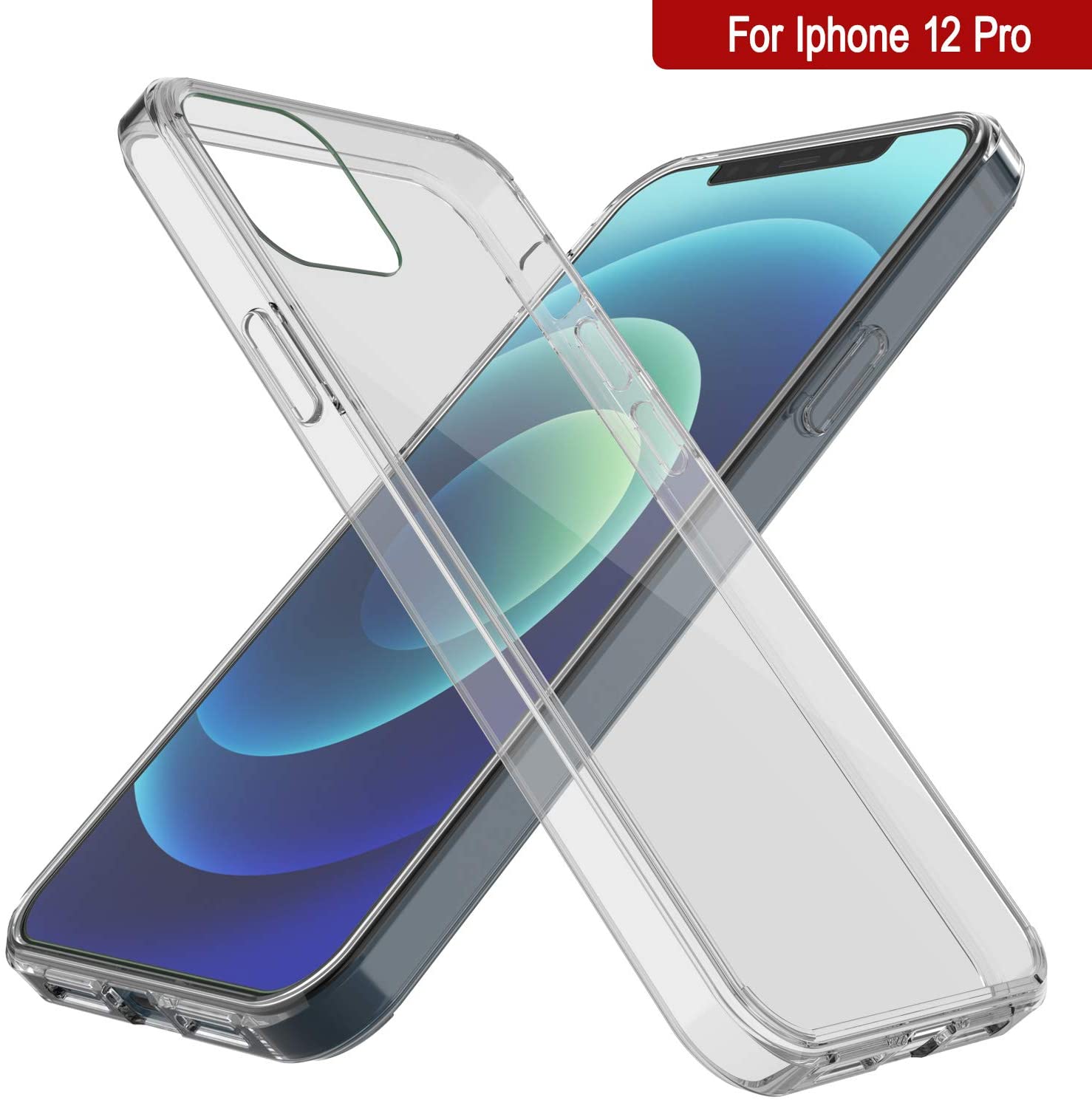 Capa para iPhone 12 Pro Punkcase® LUCID 2.0 Série Clear com Protetor de Tela SHIELD | Ajuste Ultra