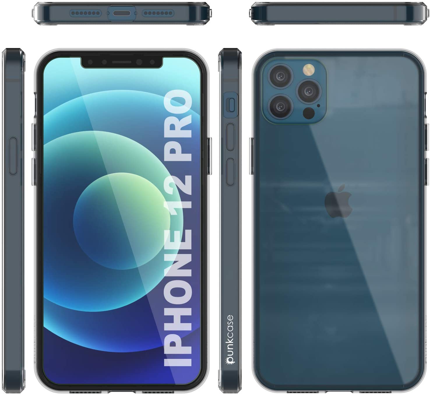 Capa para iPhone 12 Pro Punkcase® LUCID 2.0 Série Clear com Protetor de Tela SHIELD | Ajuste Ultra