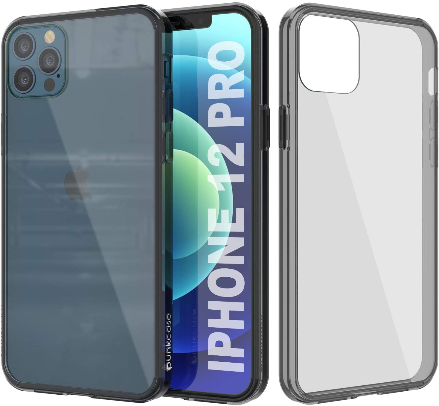 Capa iPhone 13 Pro Punkcase® LUCID 2.0 Crystal Black Series com protetor de tela SHIELD | Ajuste ultra